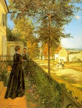Camille Pissarro : Louveciennes: The Road to Versailles